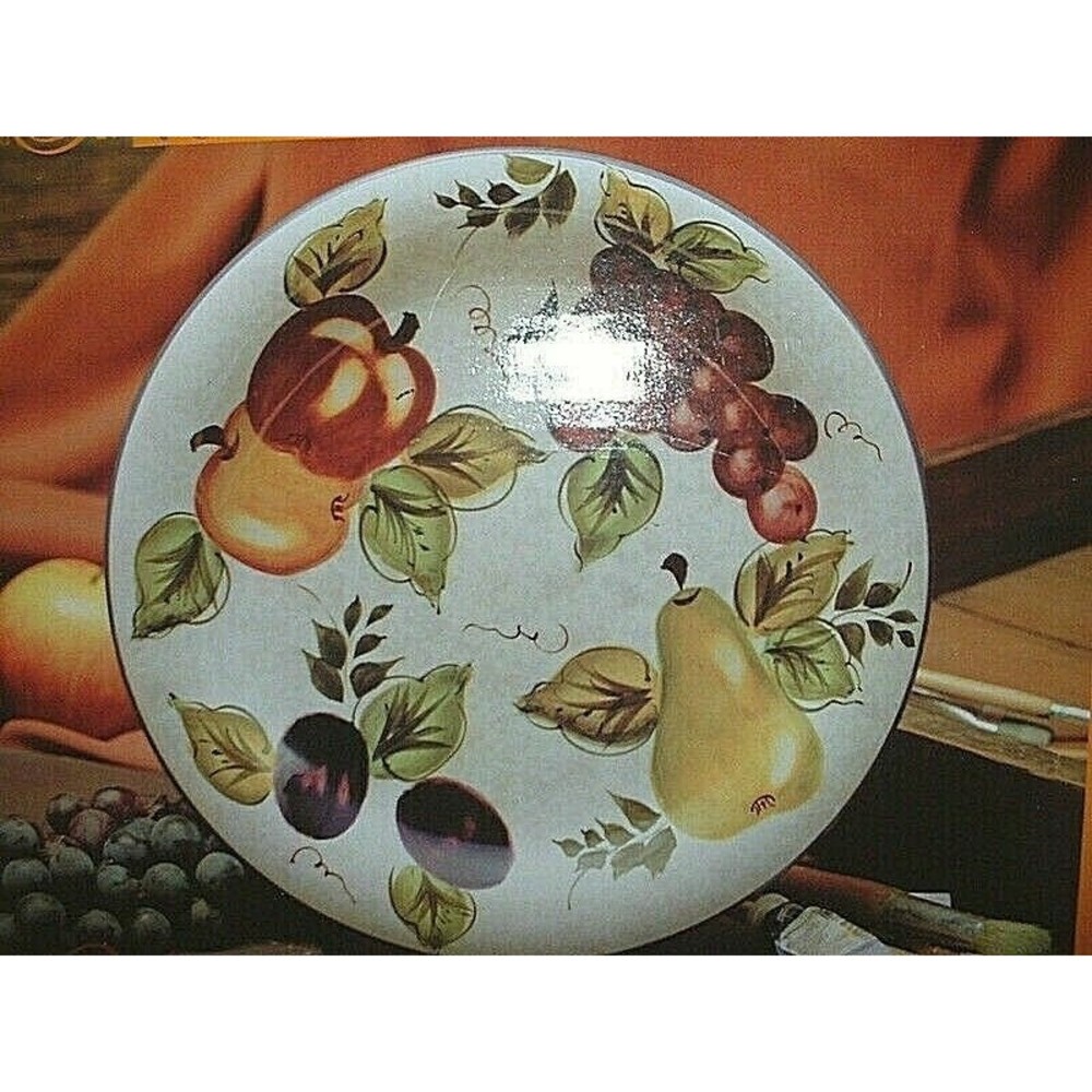 Oneida Vintage Fruit Hand Painted 10.5" Dinner Plate Never been Opened NIB